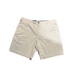 Berkley Jensen Mens  Hybrid Shorts Size 42 Tan Stone Quick Dry 4 Way Stretch New